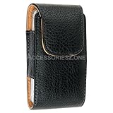 For Sony Ericsson W518 / W508 Vertical Case with Beige Interior Pouch Case Holster