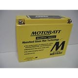 12 Volt 20.5 Ah MotoBatt MB16AU Sealed Maintenance Free AGM Battery by MotoBatt