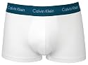 U2664G-w CK - 3er Pack - Boxer-Short Lo Rise Trunk wei&szlig; mit farbigem Rand