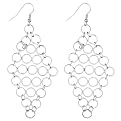 Linked Circle Earring - Silvertone