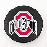 Ohio State Buckeyes Black Tire Cover, Large