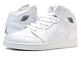 [ナイキ]NIKE AIR JORDAN 1 MID GS WHITE/WHITE 554725-102 [並行輸入品] [ウェア&amp;シューズ]