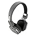 Bluetooth Headphones: Zero-One Audio Tempo Headset Wireless headphones with Mic noise cancelling Bluetooth made for iPhone 6, Samsung Galaxy S6 and more Smartphones and Tablets (Grey)