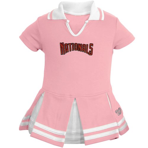 MLB Majestic Washington Nationals Infant Girls Cheer Dress - Pink (12 Months) at Amazon.com