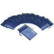 12 Jewelry Navy Blue Organza Drawstring Gift Bags 4x5"
