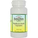 41Ns1k2188L. SL160  Alternative Health & Herbs Remedies Psyllium Husk Capsules, 240 Count Bottle