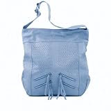 Feynsinn sac port&eacute;s &eacute;paule hobo - Holy - cuir bleu