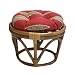 Blazing Needles Outdoor Papasan - 18 Inch Footstool Cushion Color - Mocha Spritz