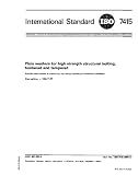 ISO 7415:1984, Plain washers for high-strength structural bolting, hardened and tempered