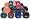 Hausmann Vinyl Coated Dumbbells - Sold Individually - Baby Blue - 5 lbs.