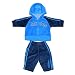 2 PIECE SET: Infant / Toddler Boys Adidas Velvet Tracksuit Hoody Sweatshirt & Pants Set