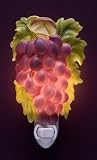 Purple Grapes Night Light Ibis & Orchid Flowers of Light Collection - Hand Painted