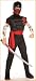 Brotherhood of the Dragon Child's Muscle Chest Ninja Warrior Costume, Large