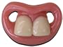 Billy Bob Two Front Teeth Baby Pacifier, Pink Lips