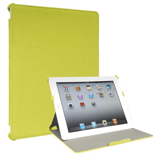 Colorspill 2: Lime Microfiber iPad 2 Case (Folio Convertable Case Multi-angle Stand for Apple iPad2 or iPad2 3G)