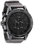 Nixon 51-30 Chrono Leather Watch All Black/Brown, One Size