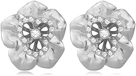 Platinum Plated Stud Cute Flower 18k Gold Stu Earrings For Girl