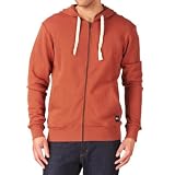 RVCA Fleece Color Zip Hoody - Red Oxyde