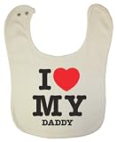Riverstone Goods Organic Cotton Baby Bib - I Love My Daddy (Heart Design) Riverstone Goods Organic Cotton Baby Bib - I Love My Daddy (Heart Design)