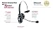 VXI BlueParrott B250-XT+ Next Generation Improved Noise Canceling Bluetooth Headset for Cell Phones/Computers (203111)