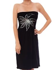 Nylon/Spandex Floral Print Sequined  Dress