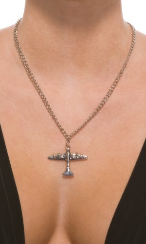 Airline Pendant Necklace (Silver;One Size)