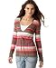 DKNY Jeans Long-Sleeved Hooded Striped Sweater