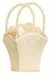 Elegant Wedng Basket Ivory