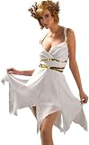Sexy Short White Aphrodite Dress Adult Roman Fancy Toga Party Costume Greek Goddess Outfit