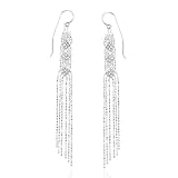 Sterling Silver Fancy Dangle Earrings