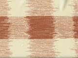 Twin Size Futon Cover -Wave Checkers in Redish Brown/Natural