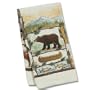 Cabin Fever Lodge Bear - Kay Dee Designs Border Terry Towel