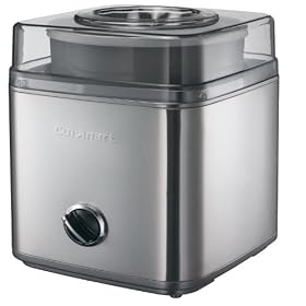 Cuisinart, 2ltr Deluxe Ice Cream Maker In Brushed Metal