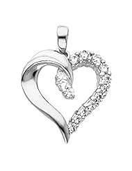 Platinum Diamond Heart Pendant - 0.45 Ct. -- LIFETIME WARRANTY