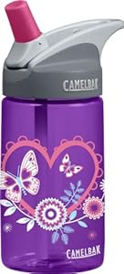 Camelbak Products Kid's Eddy Water Bottle, Hearts, 0.4-Litre