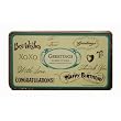 Rubber Stamp Set In Tin: Greetings