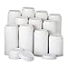 Dixie 9542500DXPK Dome Drink-Thru Lids 10-16 oz Perfectouch;12-20 oz WiseSize Cup White 50/Pack