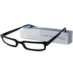 Scojo Tube Readers Reading Glasses - Popeye Q Black & Teal