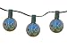7-Piece Peacock Glitter Christmas Ball Light Set - Indoor/Outdoor #UL1126