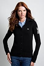 Button Front Snowflake Intarsia Cardigan Sweater