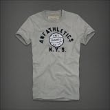 アバクロ ABERCROMBIE&FITCH 【正規店買い付け】並行輸入品 メンズ 半袖 Ｔシャツ 【NORTH NOTCH】グレー