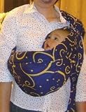 Lite-on-Shoulder Ring/pouch hybrid Baby Sling(Arabic Night)