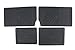 Genuine Toyota Accessories PT908-08130-20 Front and Rear All-Weather Floor Mat (Black), Set of 8