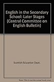 English in the secondary school: later stages