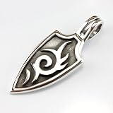 41NsXiaQSlL. SL160  Maori Sterling Silver Tattoo Shield Dog Tag
