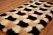 Kitchen & Housewares : Sheep Skin Style Rug Cream Brown Machine Washable Rugs 70cm x 140cm (2ft 4" x 4ft 7")