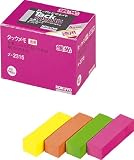 KOKUYO メ-2315 タックメモ徳用蛍光色タイプ付箋52X14.5mm25本4色の画像