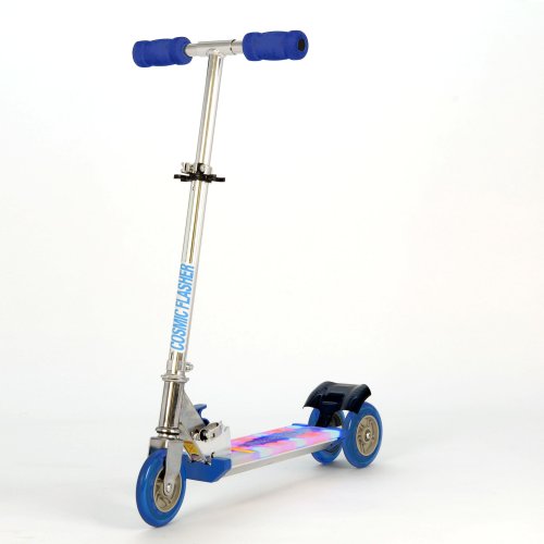 Blue Cosmic Light Flashing Deck Scooter (SV5964)