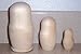 Plain Blank Unpainted Russian Nesting Doll 3 pc / 4 in Paint yourself u-503.4