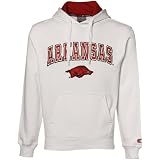 NCAA Arkansas Razorbacks White Automatic Hoody Sweatshirt
